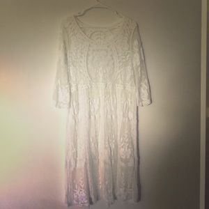 Beautiful Sheer White Dress